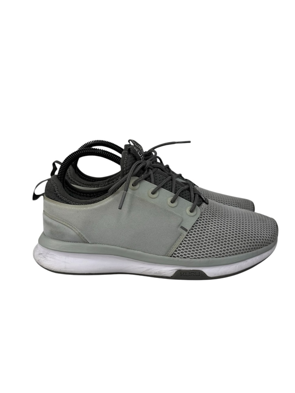 KURU Atom Cloud Women’s Sz 8.5 Gray Mesh Comfort Outdoor Walking Shoes Sneakers